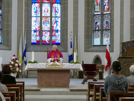 Bonifatiusandacht mit Weihbischof Prof. Dr. Karlheinz Diez in St. Crescentius (Foto: Karl-Franz Thiede)